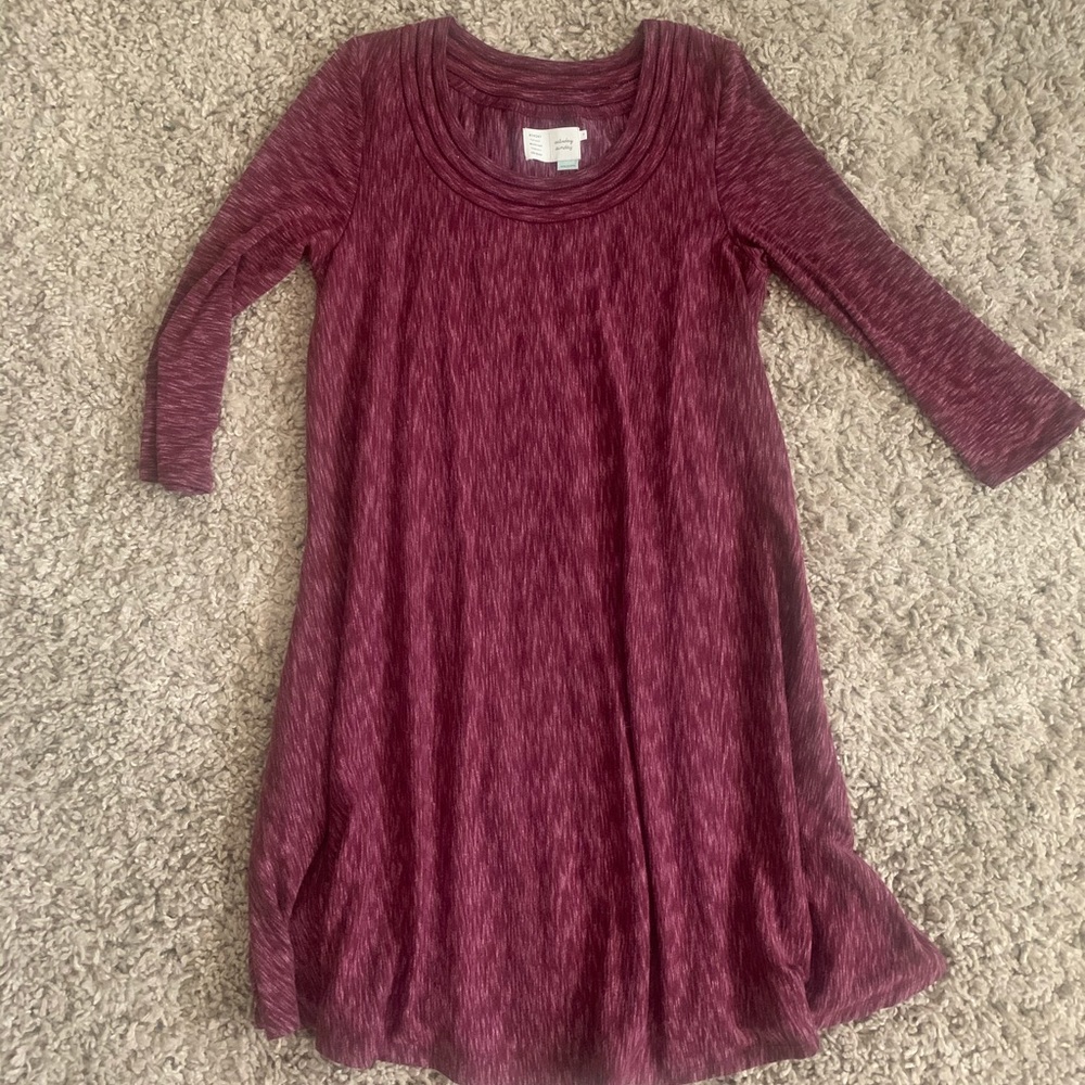 Red Wine Swing Dress
